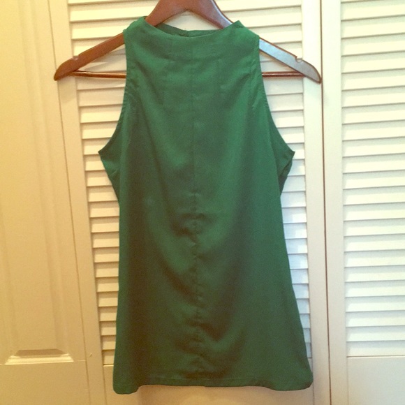 Emerald green sleeveless top Clearance